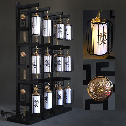 白事灯笼路引葬礼丧礼灵堂布置追悼会殡葬用品装饰祭祀路引支架 商品图2