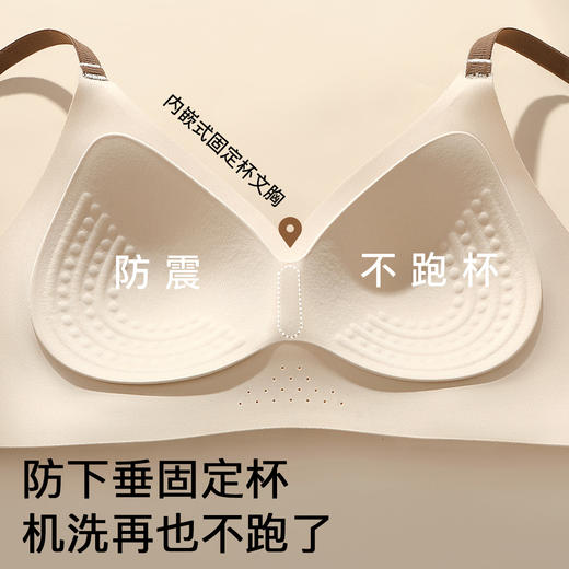 A1-【A-C杯】【全罩杯 包裹聚拢】【固定杯垫】润微肩带可外露时尚内衣文胸   步步星河+花城秘境 商品图5