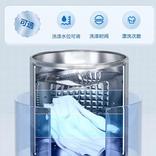 海尔（Haier）全自动10KG波轮大容量超净洗洗脱一体冷水除菌螨家用出租屋租房用波轮洗衣机自编程透明玻璃盖 10KG 波轮XQB100-Z616S 商品图7