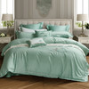 【6楼】富安娜素绣床单四件/国色系列·婉若清风，绿色，牌牌价2680~2980元，活动价999~1099元 商品缩略图1