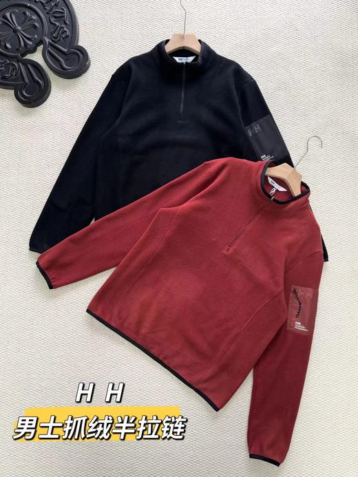 F020243男款POLARTEC抓绒半高拉链长袖宽松套头衫打底 商品图0