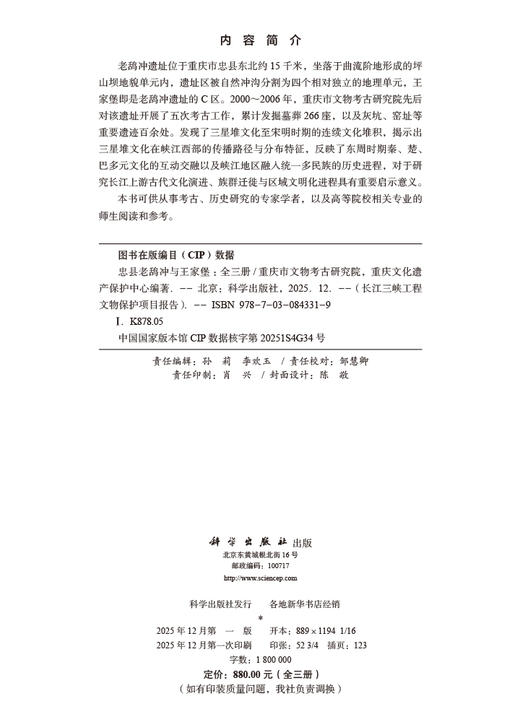 忠县老鸹冲与王家堡（全三册） 商品图2