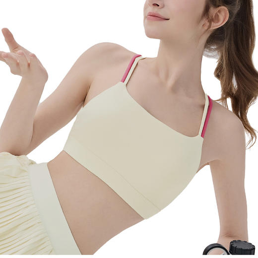 YOGACODE【火树银花系列】吸湿速干运动文胸女带胸垫双肩带健身背心DWC116017 商品图4