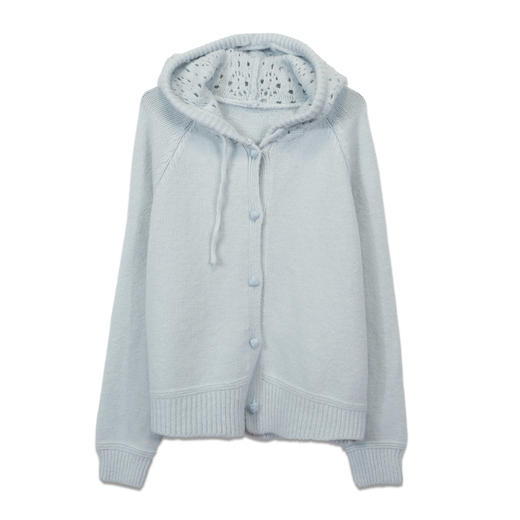 镂空连帽插肩袖开衫卫衣外套-纪念日百货门店同款169601135 商品图4