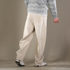 DRONKOO 2026 半松紧腰前双破骨明显猫须弯刀型中厚牛仔长裤 商品缩略图3
