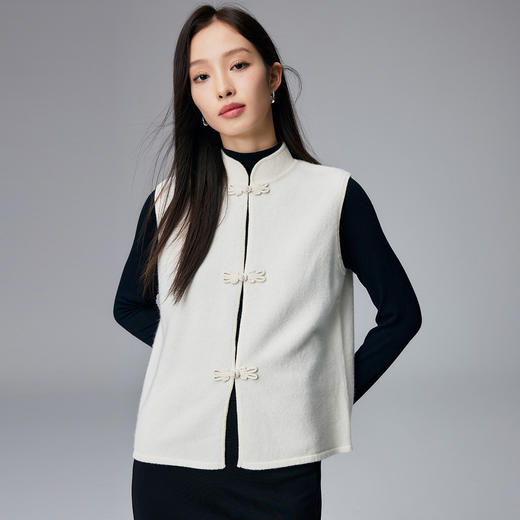 【咕咕同款】PALUOPO/PL复古盘扣马甲ET23189R-A/约重195g帕罗 商品图7