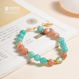 【敦煌祈愿水晶手串—福禄太阳石】敦煌原创福泽祈愿系列设计款敦煌风水晶手串