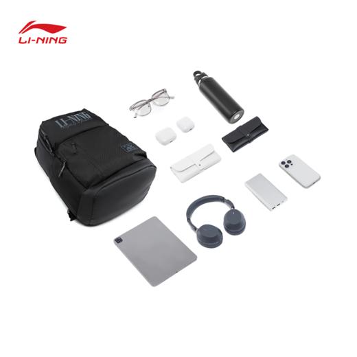 李宁运动生活系列防泼水双肩包ABSW129 商品图6