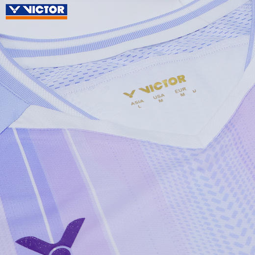 VICTOR威克多羽毛球服透气舒适大赛服短袖T-60002 商品图3