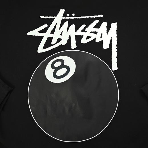 F020250新款8号桌球图案logo字母印花休闲情侣连帽加绒卫衣 商品图6