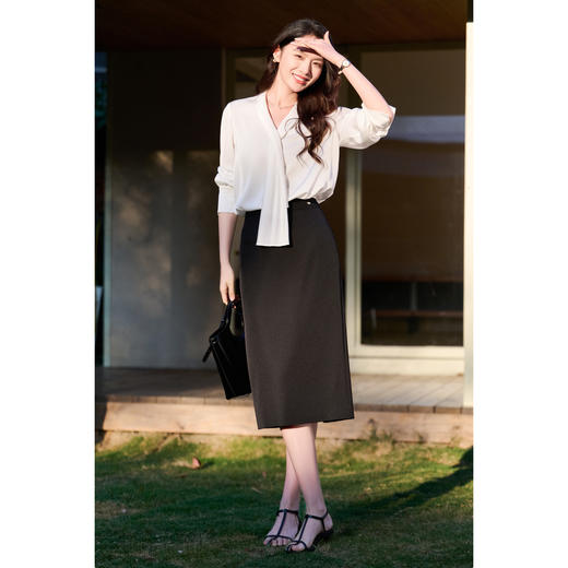 米思阳2026春季新款气质半身裙显瘦裙子6006 商品图3