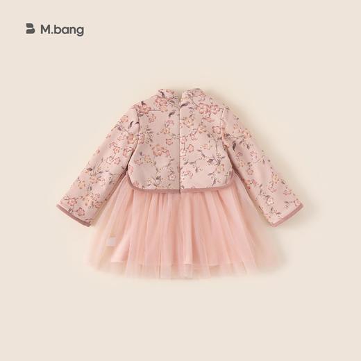 邦选童装女童连衣裙甜美洋气宝宝网纱裙冬款新品中国风儿童裙子 商品图3