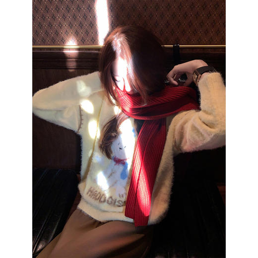 <曾小咸推荐>2.17现货秒杀 ！微信超特价！韩系刺绣水貂绒毛衣 日常189.99 立减100 秒杀89.99！！ 商品图2