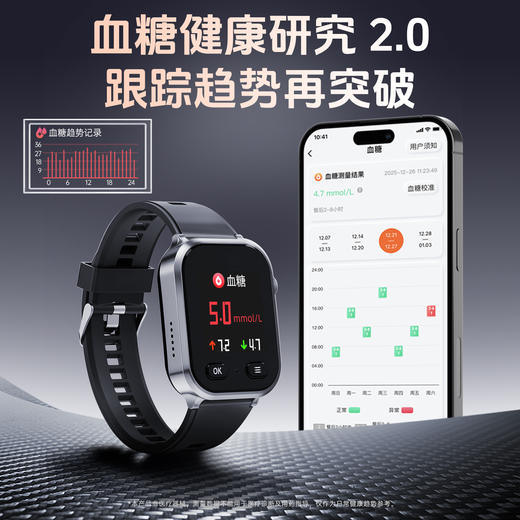 老人定位器电话手表跌倒自动报警专用防走丢血糖研究血压血氧心率监测远程通话gps健康智能手环成人可插卡 商品图11
