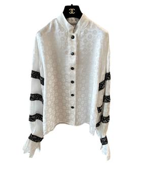 女款蕾丝钉珠长袖衬衫ba025