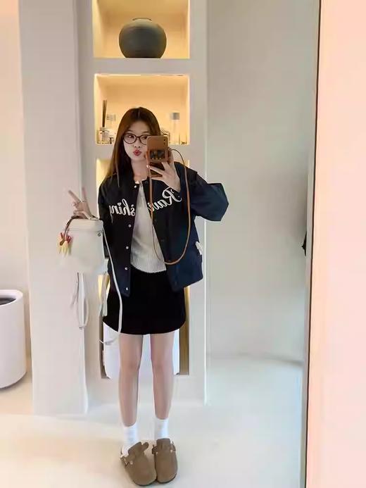 <曾小咸推荐>现货秒杀 ！微信超特价！复古字母刺绣夹棉棒球服 日常289.99 立减140 秒杀149.99！！ 商品图2