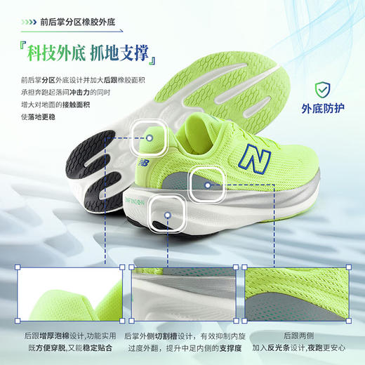 NEW BALANCE/NB 1080 V15 男女款舒适缓震回弹轻量跑步运动鞋 商品图3