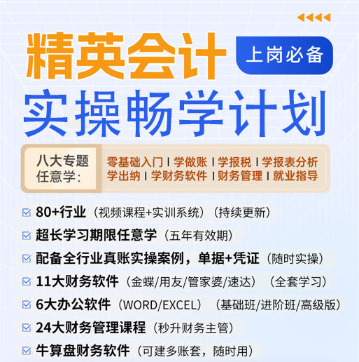 精英会计实操畅学班 商品图0