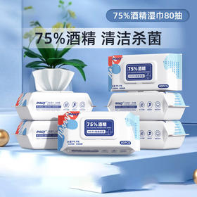 【5包】酒精湿巾75%度深度清洁杀菌卫生湿纸巾
