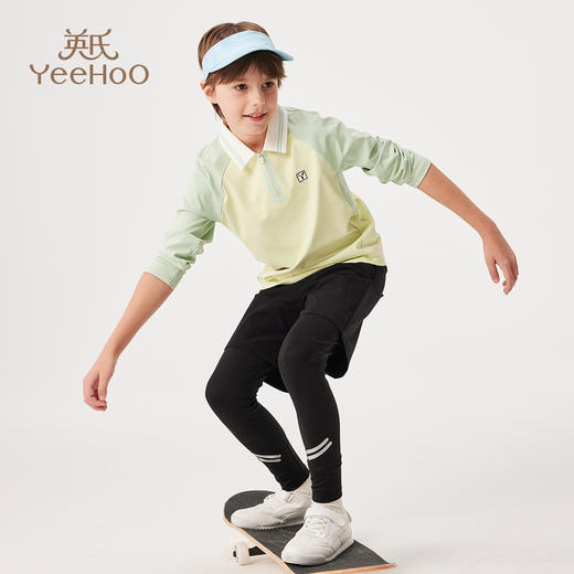 【英氏】【140-175】男童春秋长袖POLO衫 商品图5
