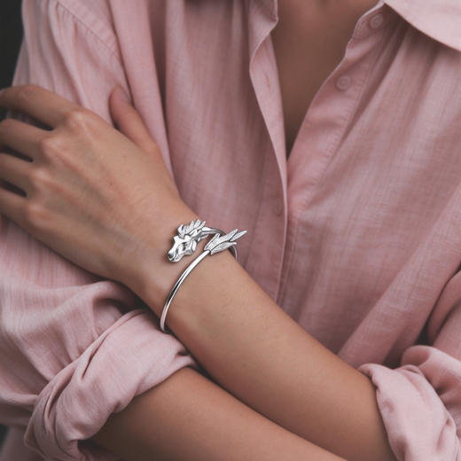 ［东方有境系列］18K金钻石手镯#御风 商品图2