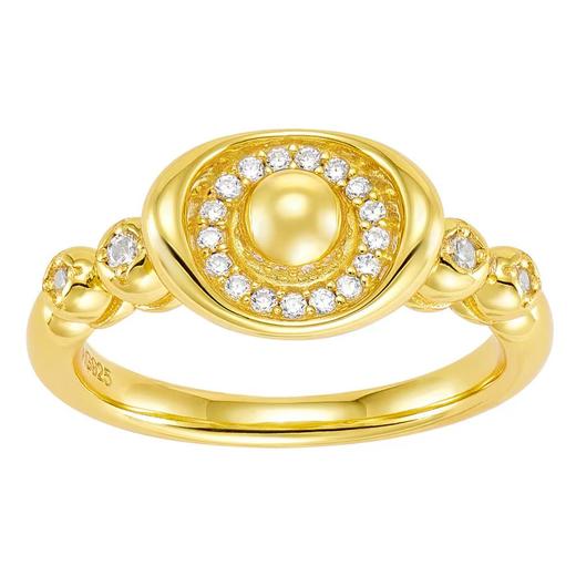 福禄元宝招财小戒指 银镀金戒指 （非质量问题 不退不换） 商品图1