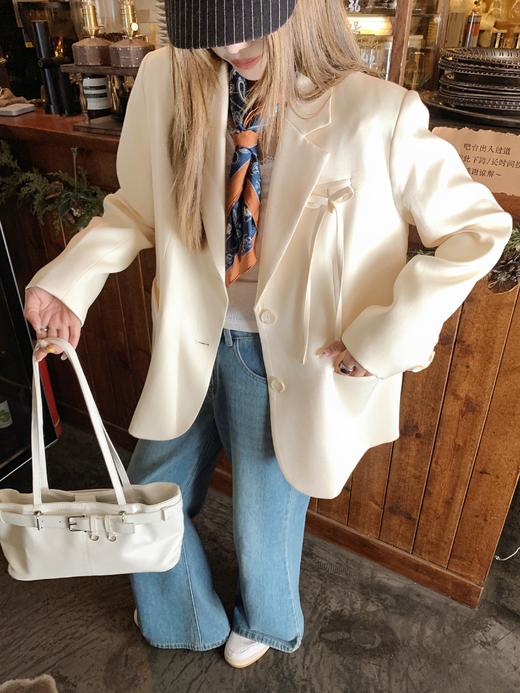 <曾小咸推荐>2.17现货秒杀 ！微信超特价！蝴蝶结西装外套 日常269.99 立减140 秒杀129.99！！ 商品图12