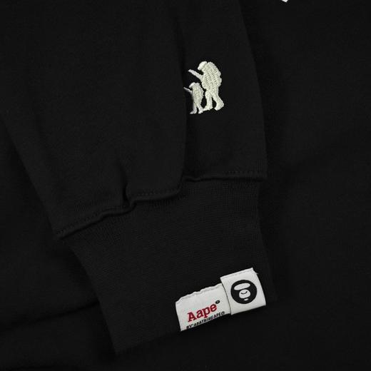 F020249新款精典雪糕猿人字母图案logo印花休闲情侣圆领毛圈卫衣 商品图8