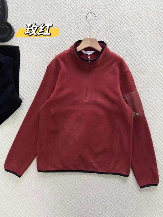 F020243男款POLARTEC抓绒半高拉链长袖宽松套头衫打底 商品图8