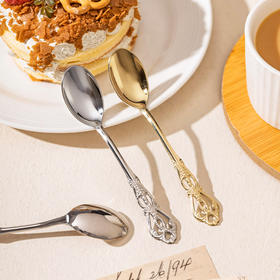 摩登主妇304不锈钢咖啡勺子精致小号杯子用搅拌勺蛋糕甜品蜂蜜勺