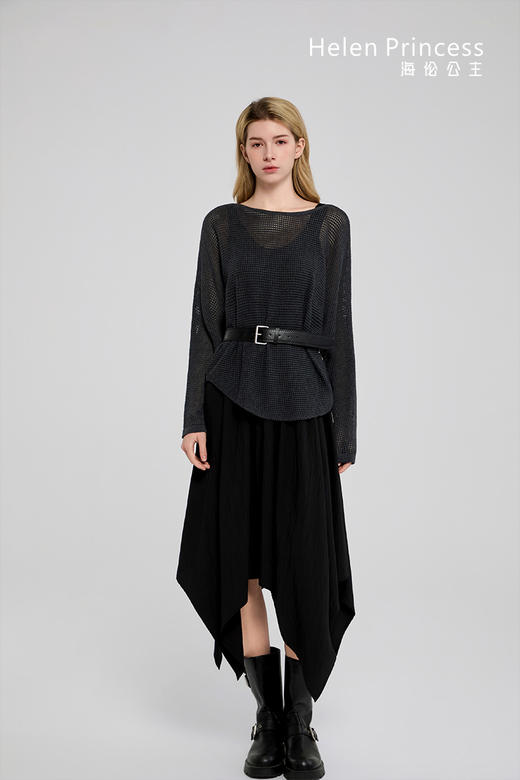 蝙蝠袖镂空针织衫 商品图8