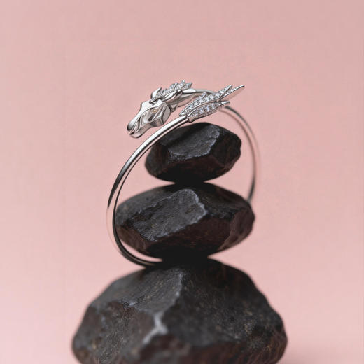 ［东方有境系列］18K金钻石手镯#御风 商品图4