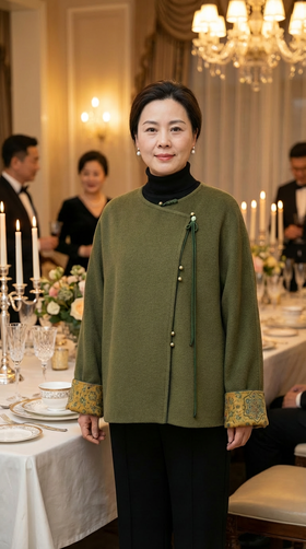 DS HN 中式袖翻遍两面穿外套