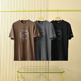 分迪新款小怪兽恶魔眼睛意式轻奢2026春夏季重工刺绣F系棉质男士圆领短袖T恤