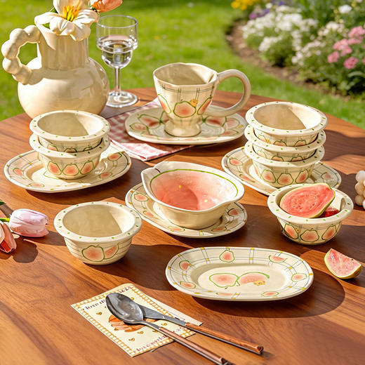 摩登主妇釉下彩餐具饭碗家用2026新款餐盘子特别漂亮的小碗酸奶碗 商品图3