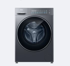 海尔 洗衣机 XQG120-L58A1 12公斤 滚筒 变频 一级能效 嵌入式 ABT双喷淋设计 童锁功能 AMT防霉抗菌窗垫 中途添衣 极夜灰