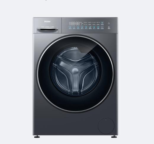 海尔 洗衣机 XQG120-L58A1 12公斤 滚筒 变频 一级能效 嵌入式 ABT双喷淋设计 童锁功能 AMT防霉抗菌窗垫 中途添衣 极夜灰 商品图0