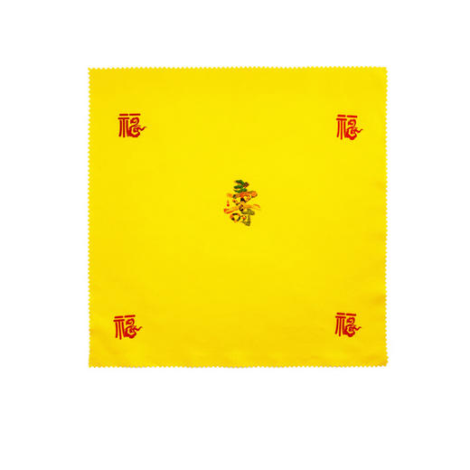 随葬殡葬用品黄色手帕手巾手绢盖脸布面巾 商品图1