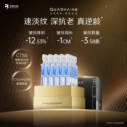 【员工专属】夸迪淡纹蓝铜胜肽次抛精华液 1.5m*30支 蓝铜 3.0 次抛 商品图0