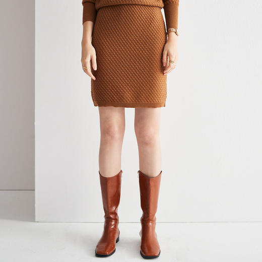 PALUOPO/PL 100%山羊绒 女半裙E21921-A1/约重250g帕罗 商品图12