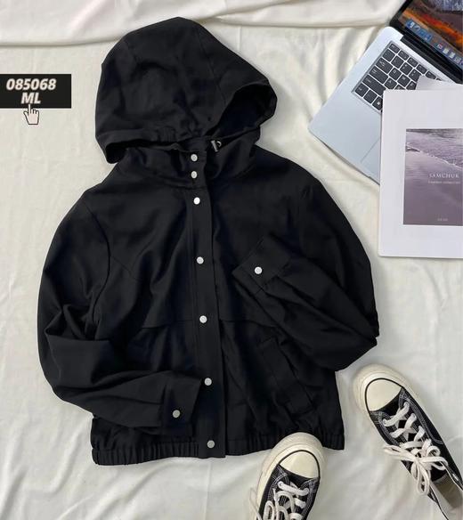 3BAR085068#天丝莱卡高弹丝带帽外套 商品图0