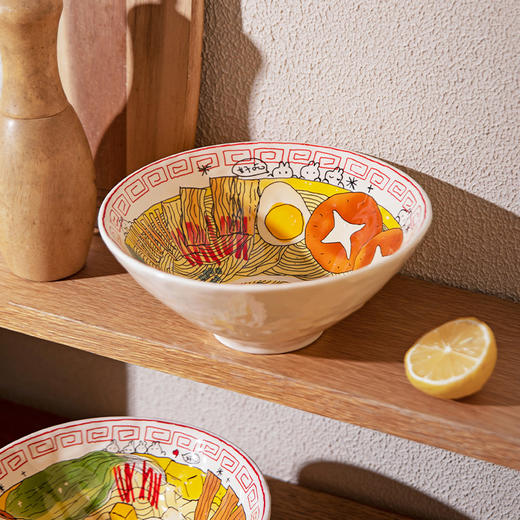 摩登主妇陶瓷面碗拉面碗家用2026新款餐具泡面碗汤碗个人专用大碗 商品图4