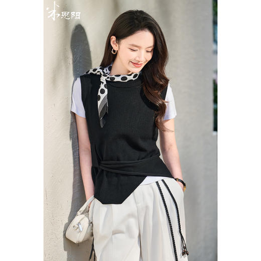米思阳【纯羊毛针织背心】2026春季新款时尚简约百搭外搭上衣2118 商品图1