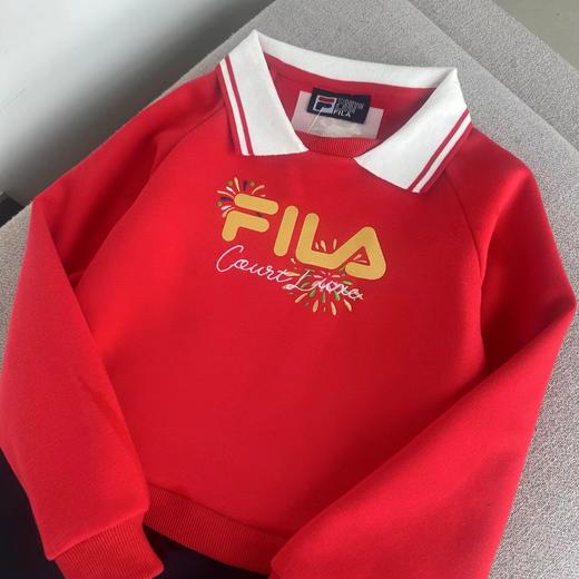 F020205春秋款年服logo印花和刺绣Polo领连衣裙儿童款 商品图3