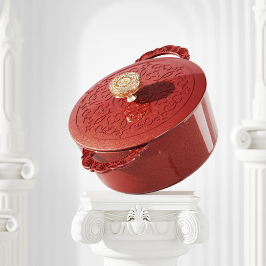 宝玑Breguet 传世系列24cm珐琅锅BGB2403 - 锦绣红 商品图2