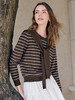 【百图lulu定制】【条纹披肩针织衫】 法式可拆卸披肩领  条纹  羊毛混纺针织衫 商品缩略图8