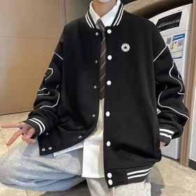 F020221春秋情侣款短款棒球领工装夹克外套开衫