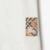 【二】BURBERRY 巴宝莉 女士格纹马术骑士徽标标签棉质圆领短袖T恤 白色 8104886 B7078 商品缩略图1