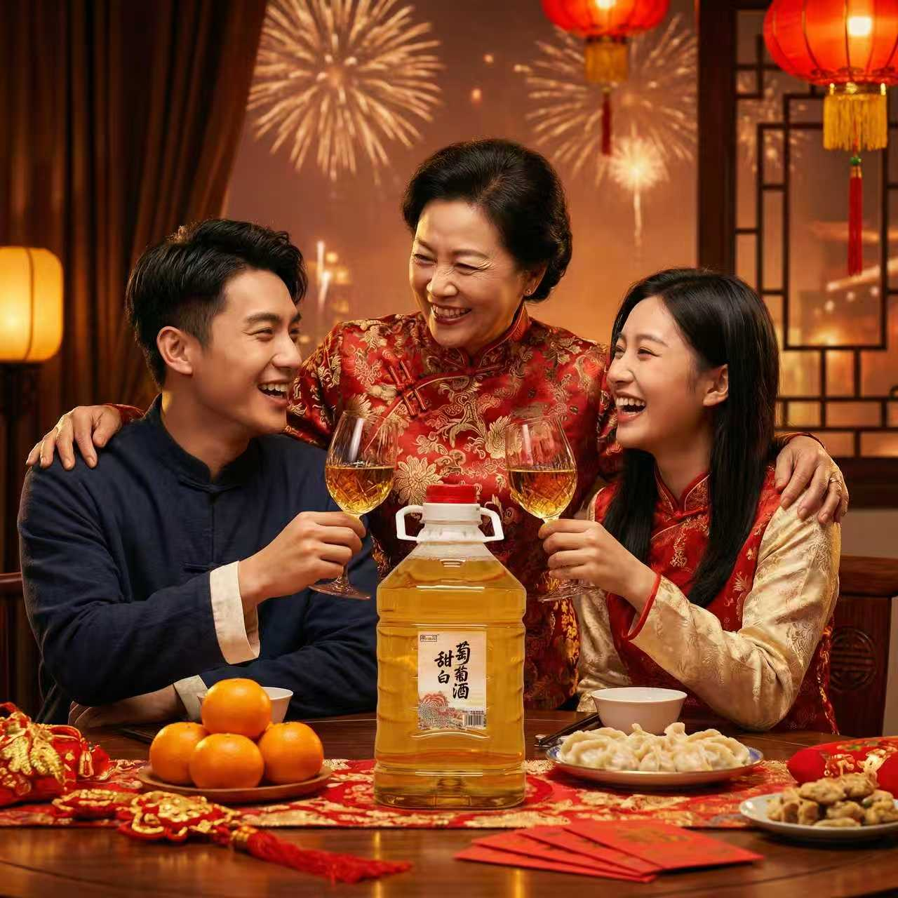 【活动：买2桶送1桶 再送一盒灵芝孢子粉】甜白葡萄酒 10度 每桶5斤