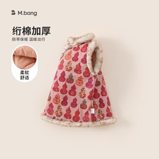 宥宝童装女童连衣裙国风无袖小童背心裙绗棉保暖毛毛儿童裙子 商品图1